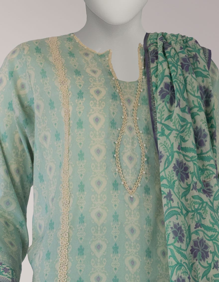 MULTICOLOR CAMBRIC PRINTED UNSTITCHED 3PC