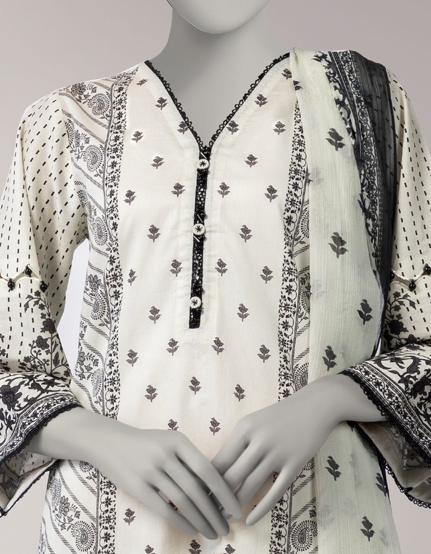 MULTICOLOR CAMBRIC DIGITAL PRINTED UNSTITCHED 3PC