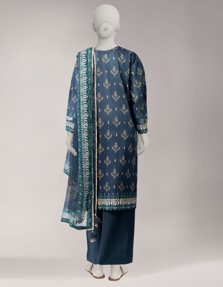 MULTICOLOR CAMBRIC DIGITAL PRINTED UNSTITCHED 3PC