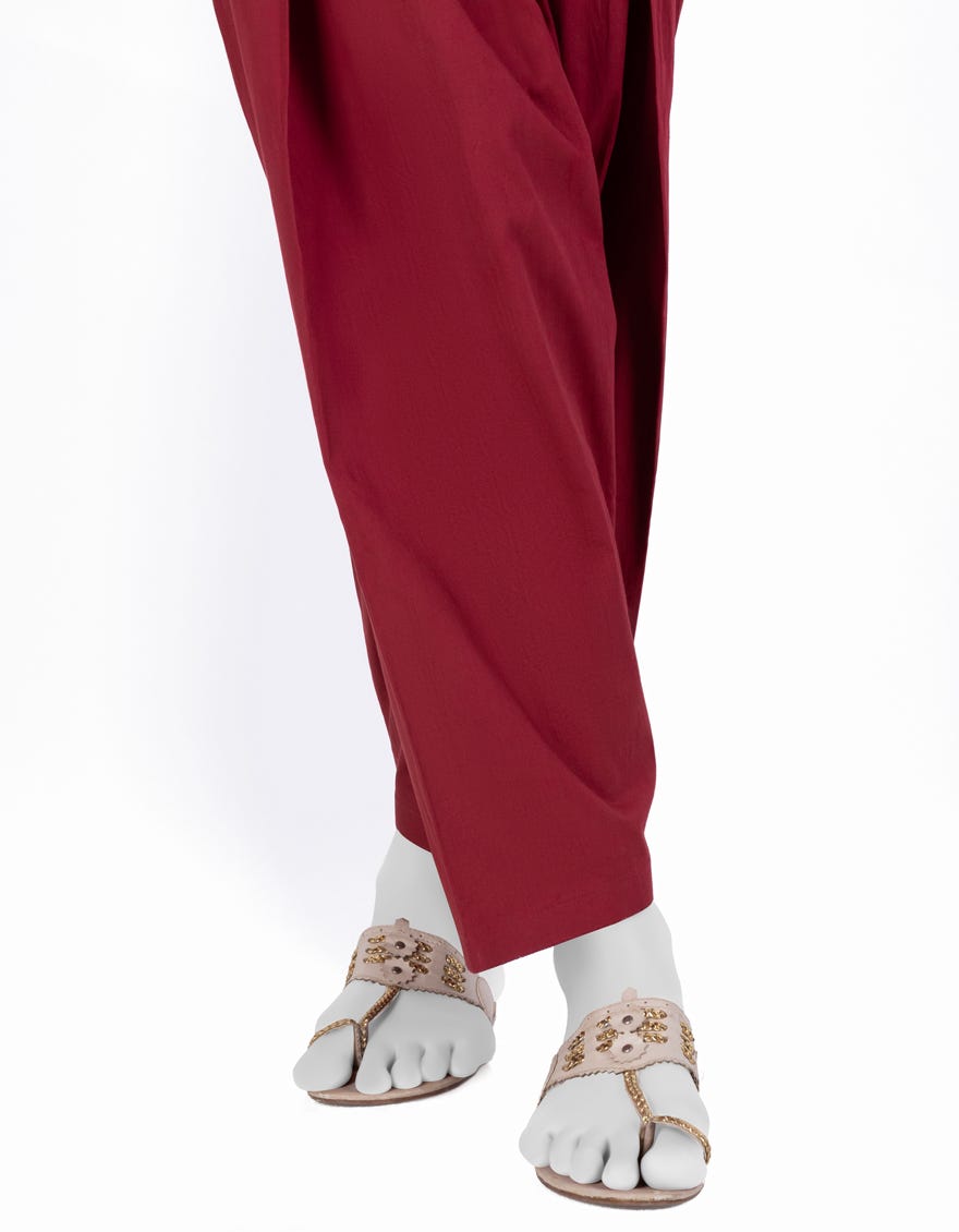 MAROON LAWN BASIC SHALWAR | JJLT-S-25-8007