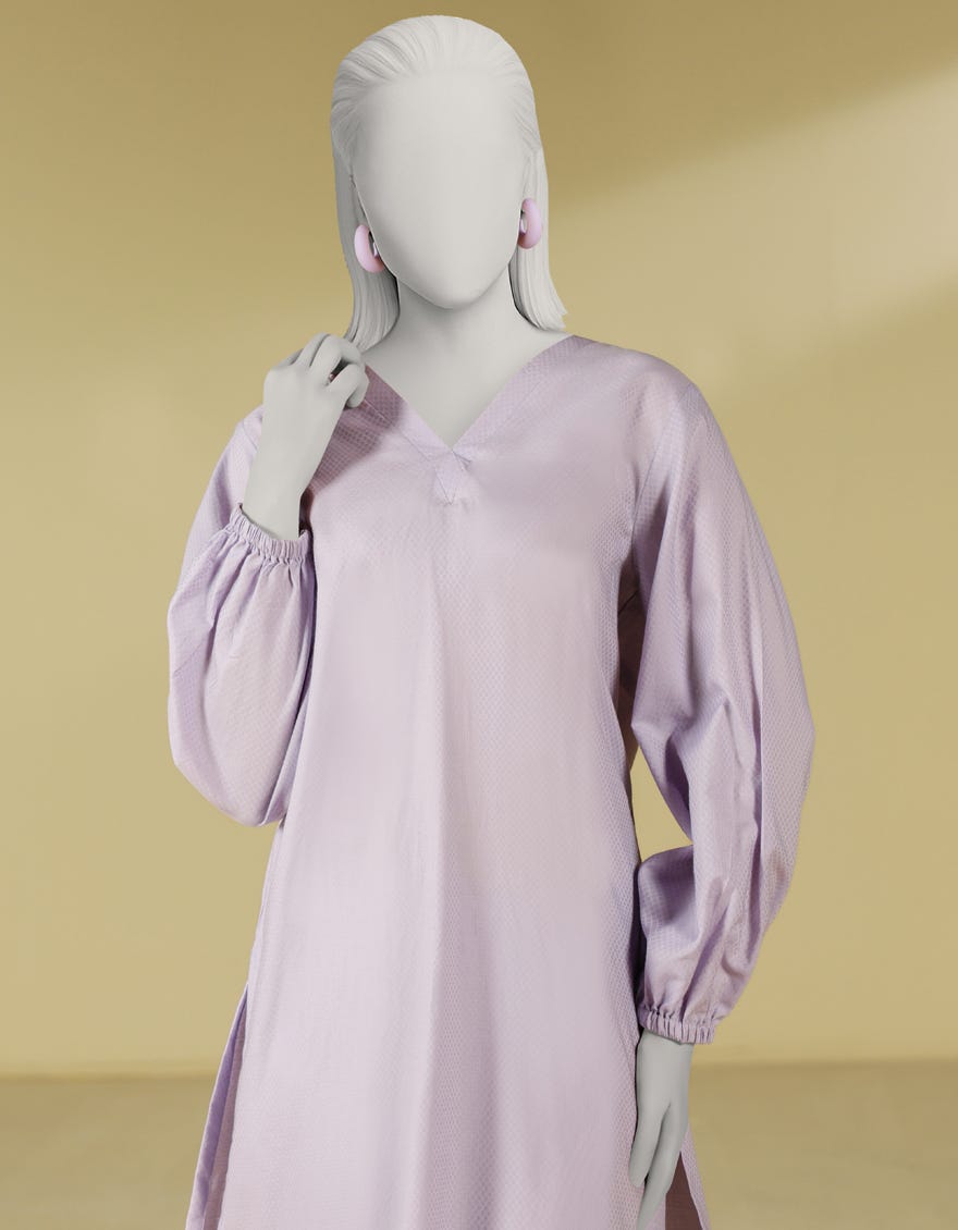 PURPLE DYED DOBBY CO-ORD SET
