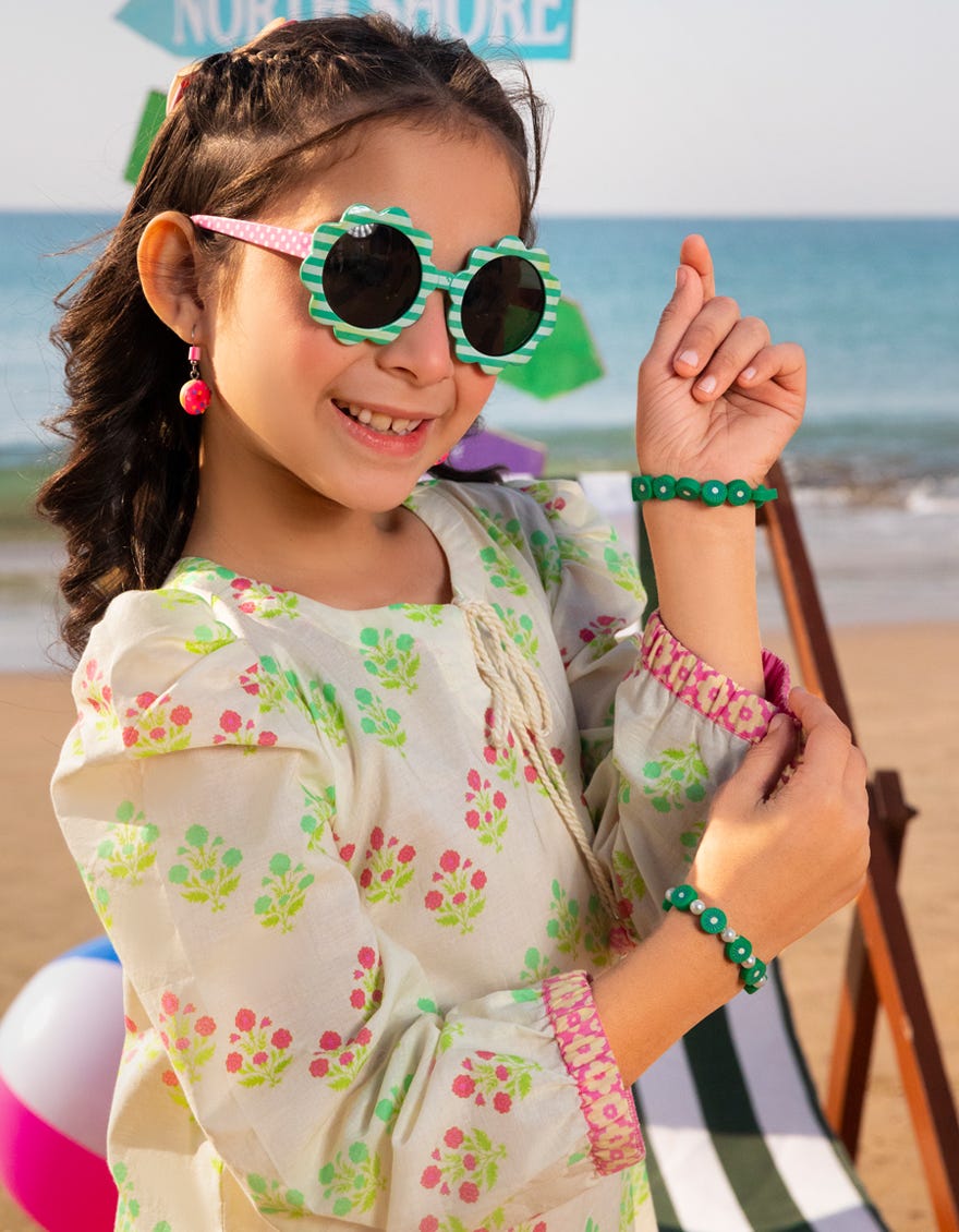 PINK LAWN PRINTED KURTA