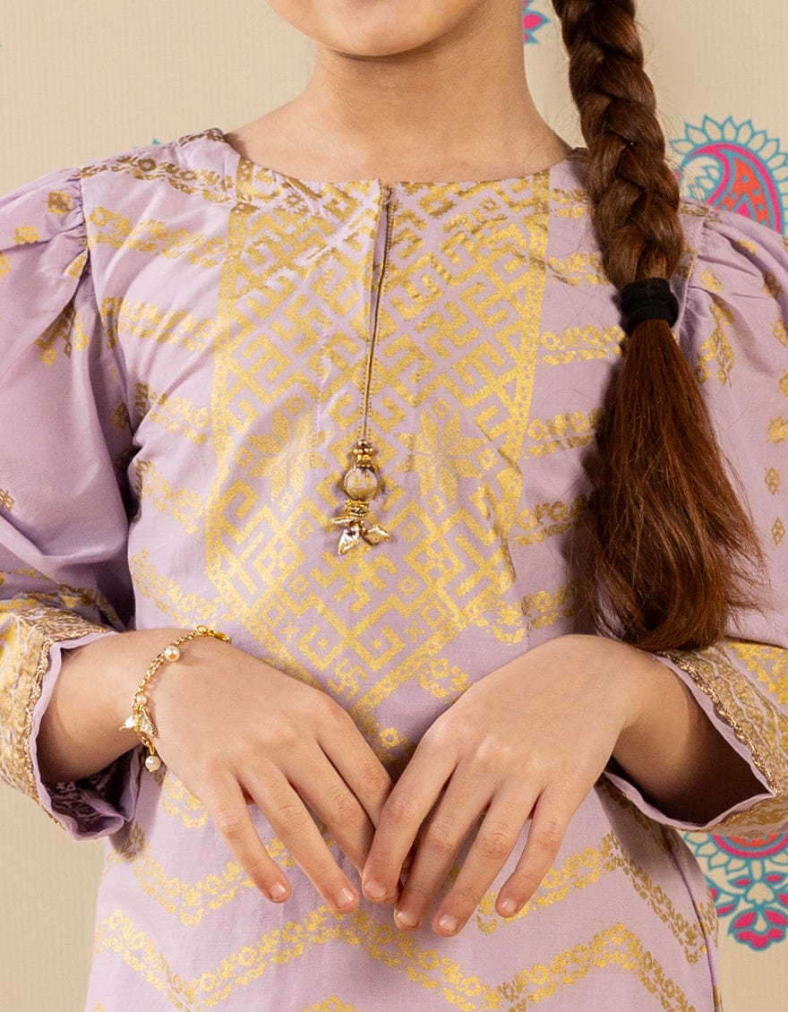 LILAC LAWN PRINTED KURTA