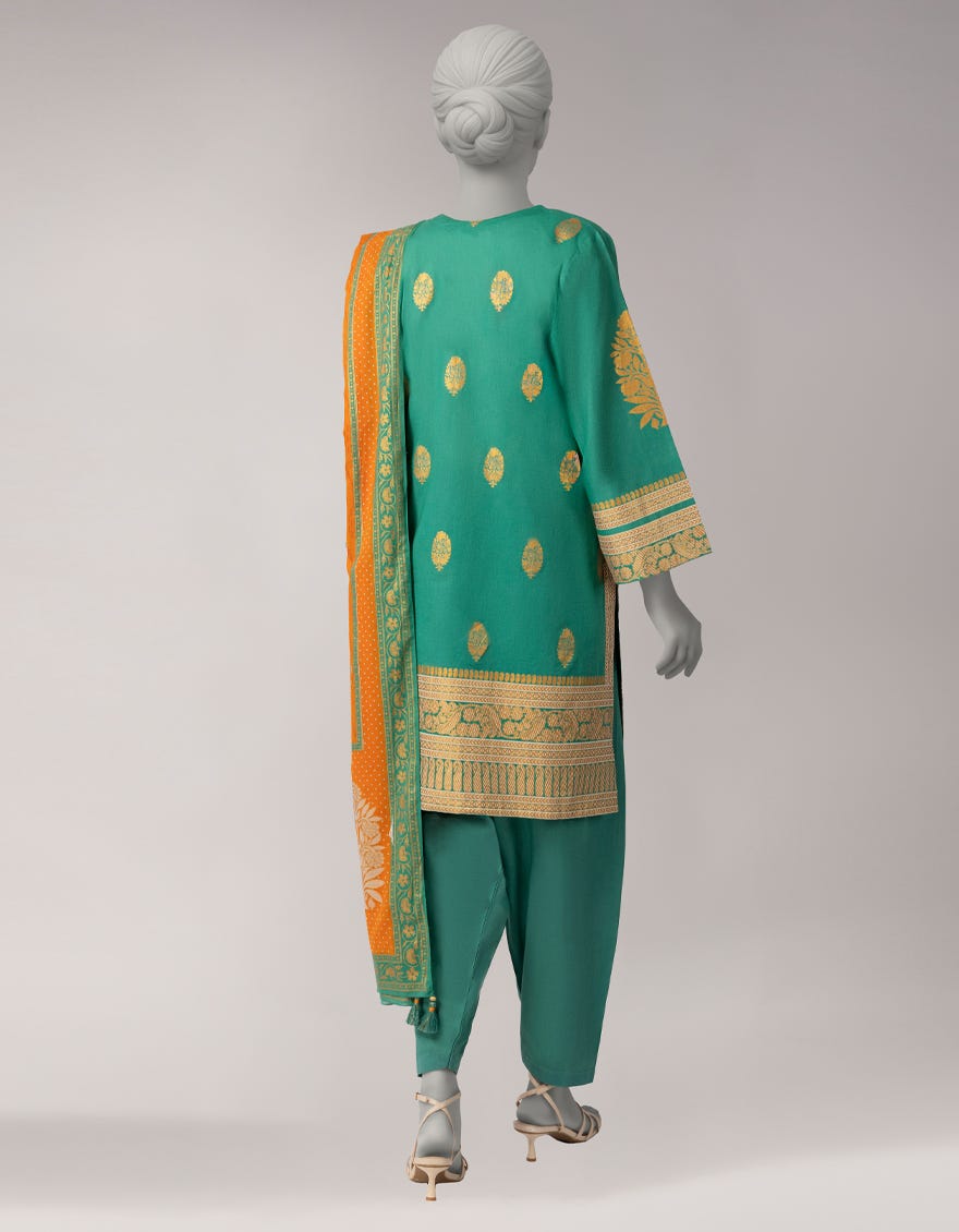 GREEN LAWN PRINTED UNSTITCHED 3PC