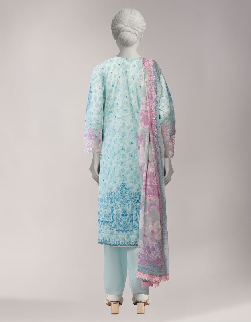 GREEN LAWN EMBROIDERED UNSTITCHED 3PC