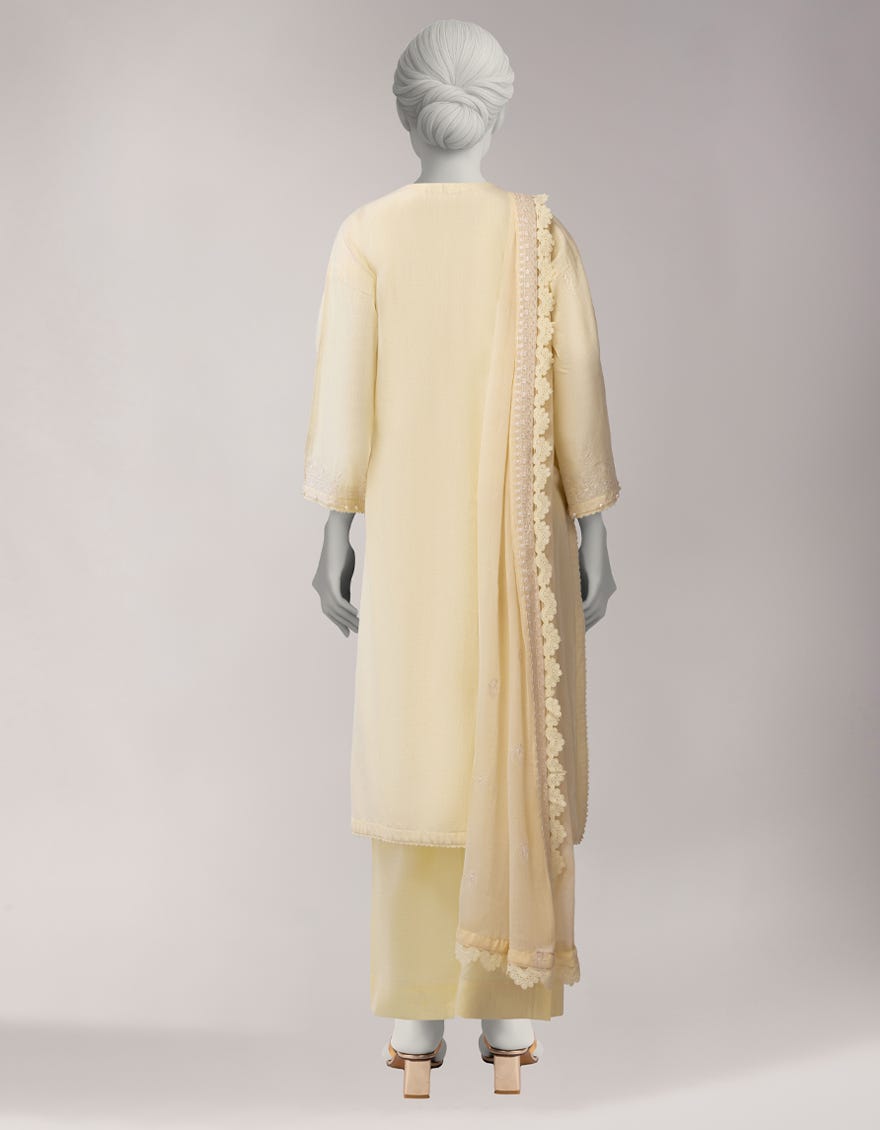 YELLOW LAWN EMBROIDERED UNSTITCHED 3PC