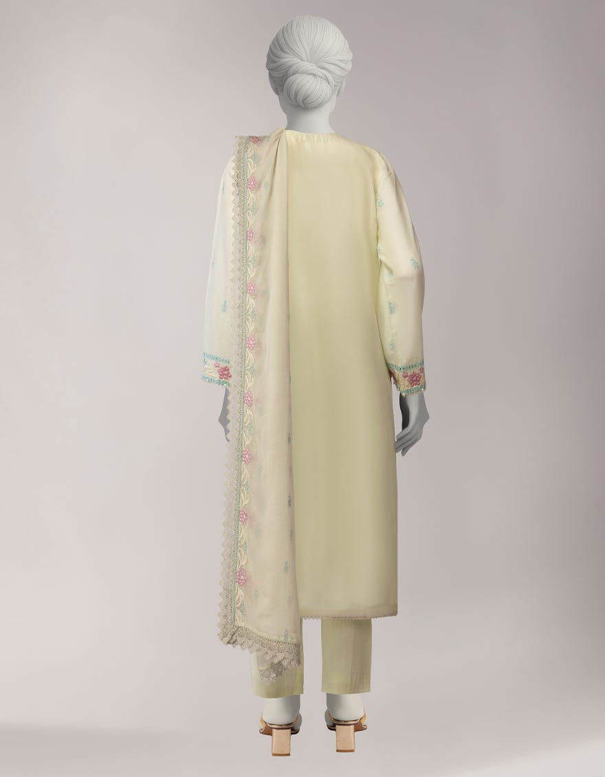 GREEN LAWN EMBROIDERED UNSTITCHED 3PC