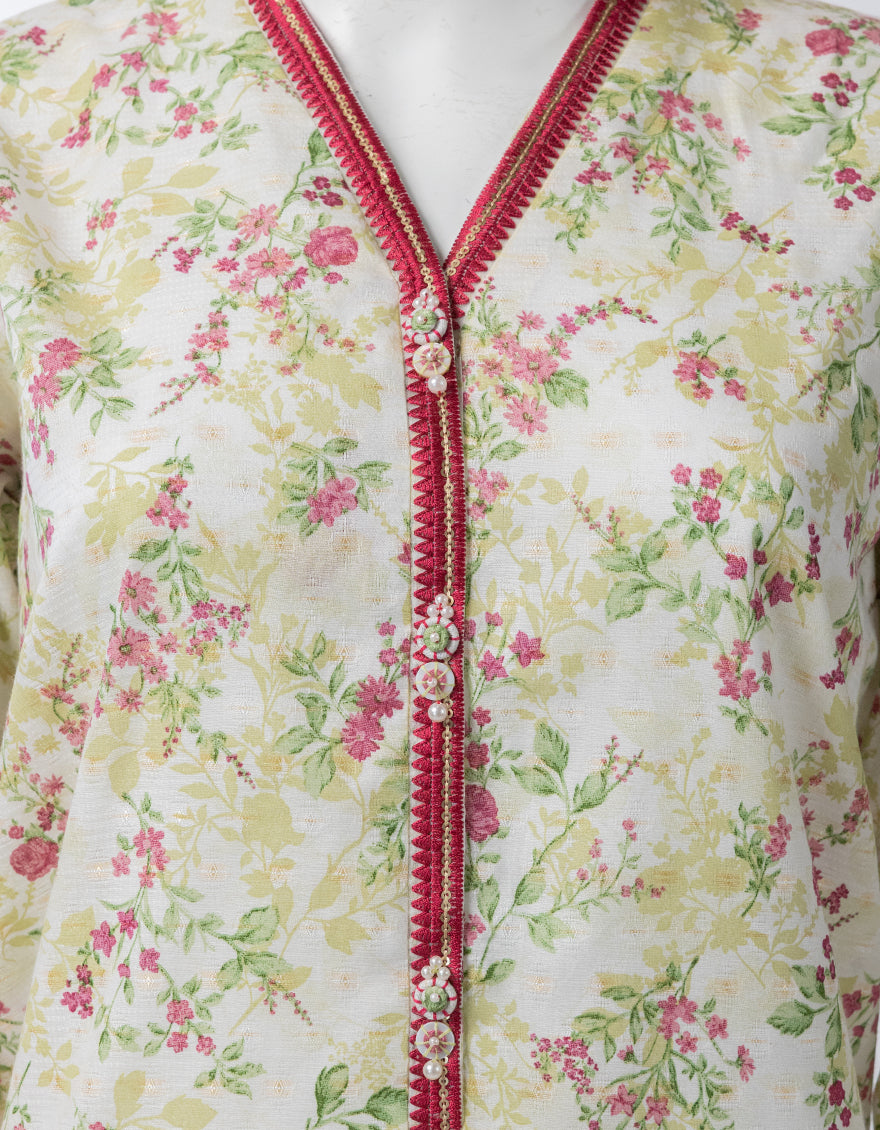 Multicolor Lawn Embroidered Unstitched 3Pc