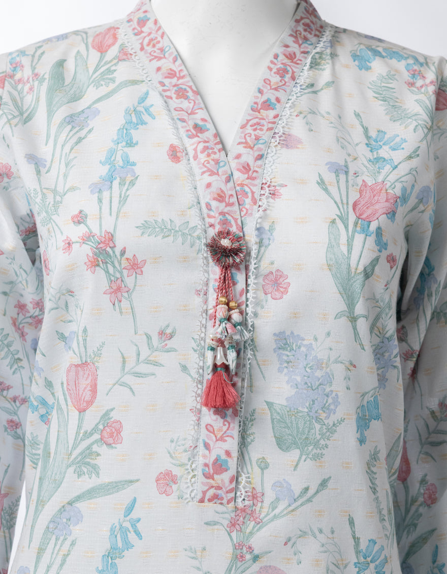 Multicolor Lawn Embroidered Unstitched 3Pc