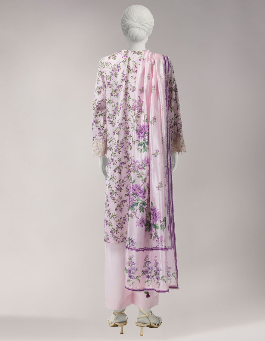 Multicolor Lawn Embroidered Unstitched 3Pc