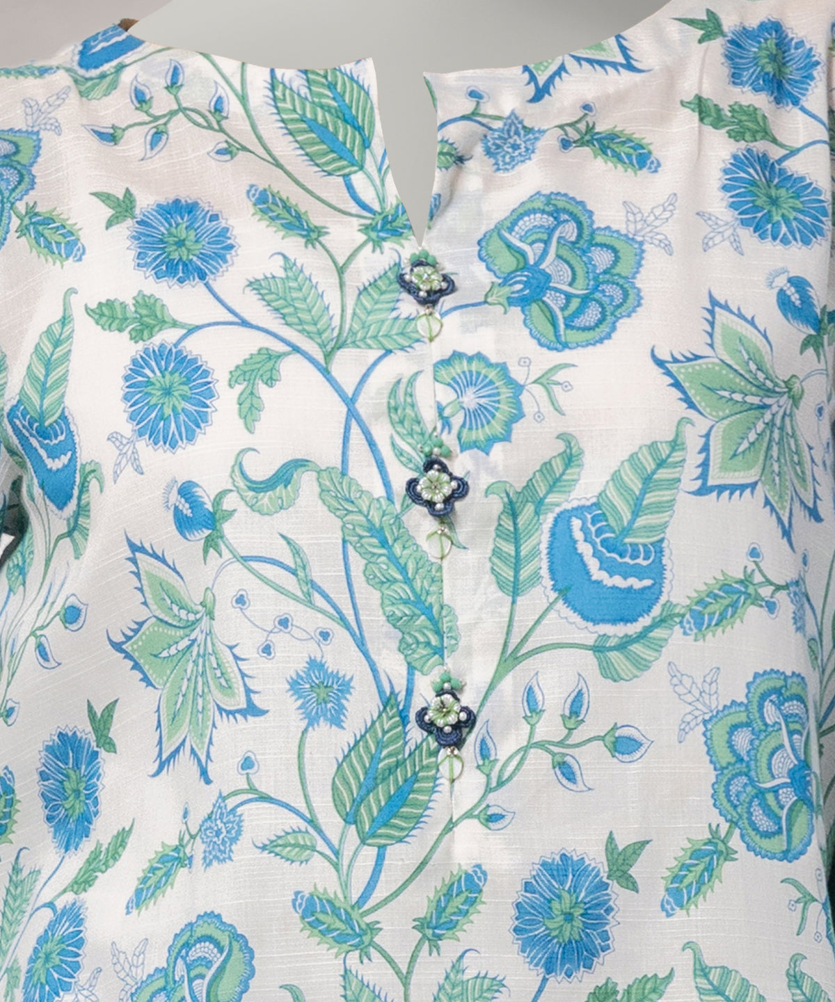 Multicolor Printed Slub Lawn Unstitched 2Pc