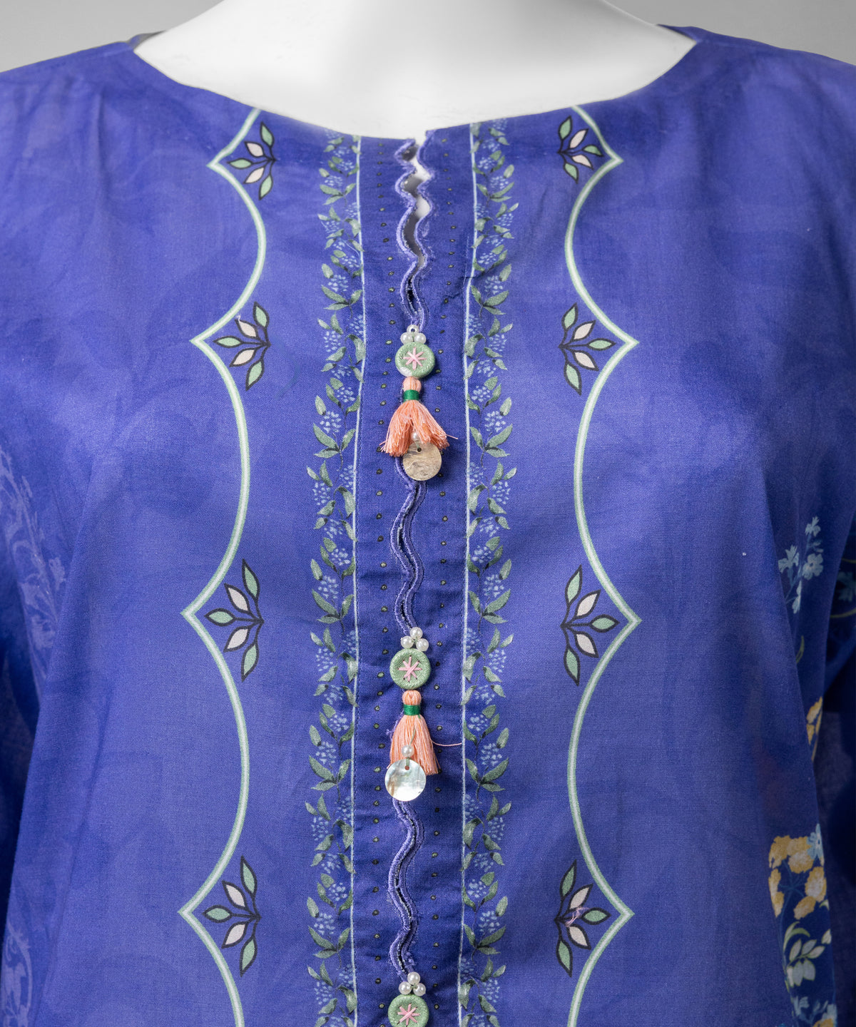 Purple Embroidered Liminal Unstitched 2Pc