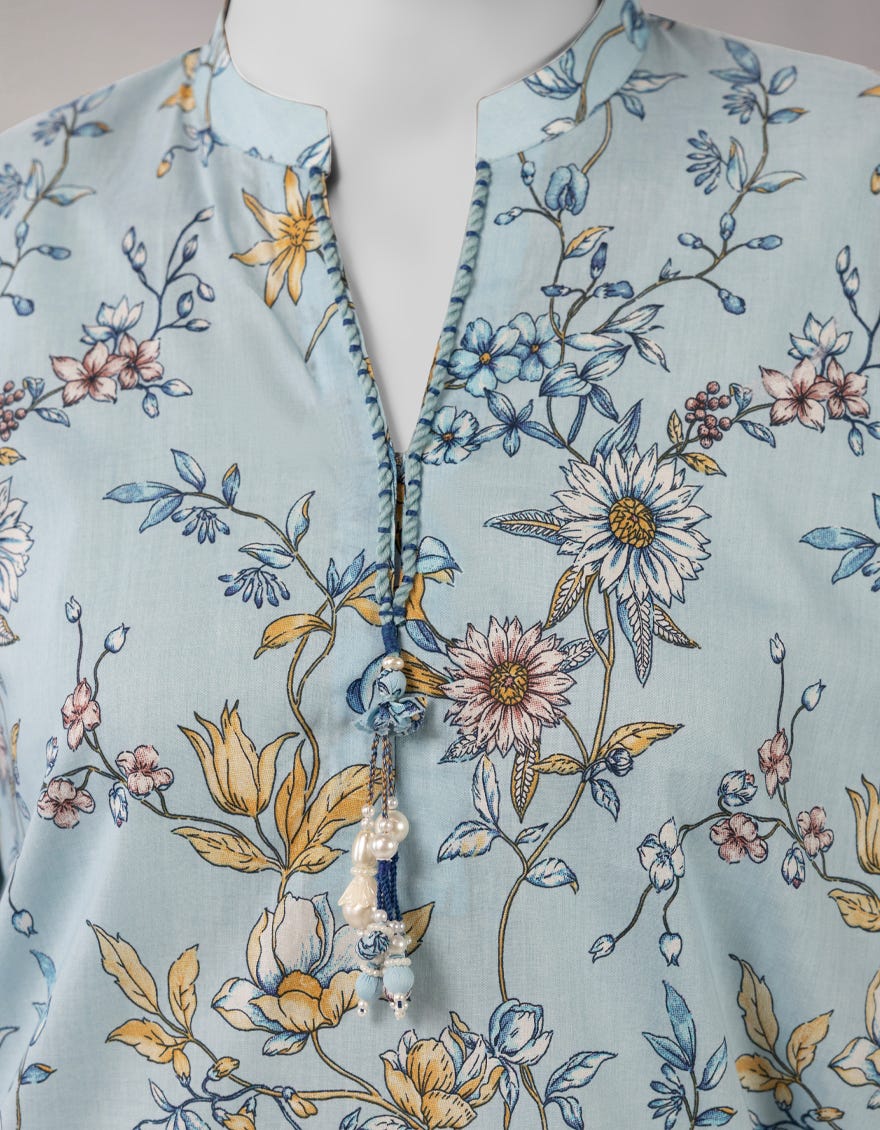 MULTICOLOR LAWN EMBROIDERED UNSTITCHED 2PC