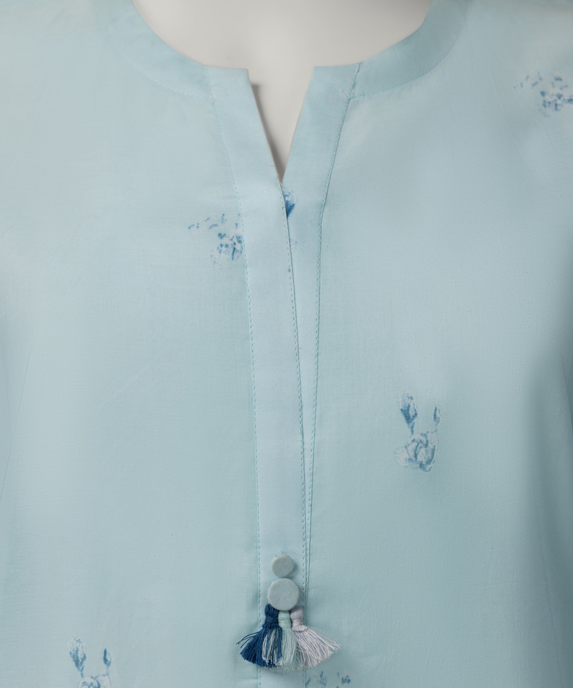 Sky Blue Lawn Printed Co-Ord Set