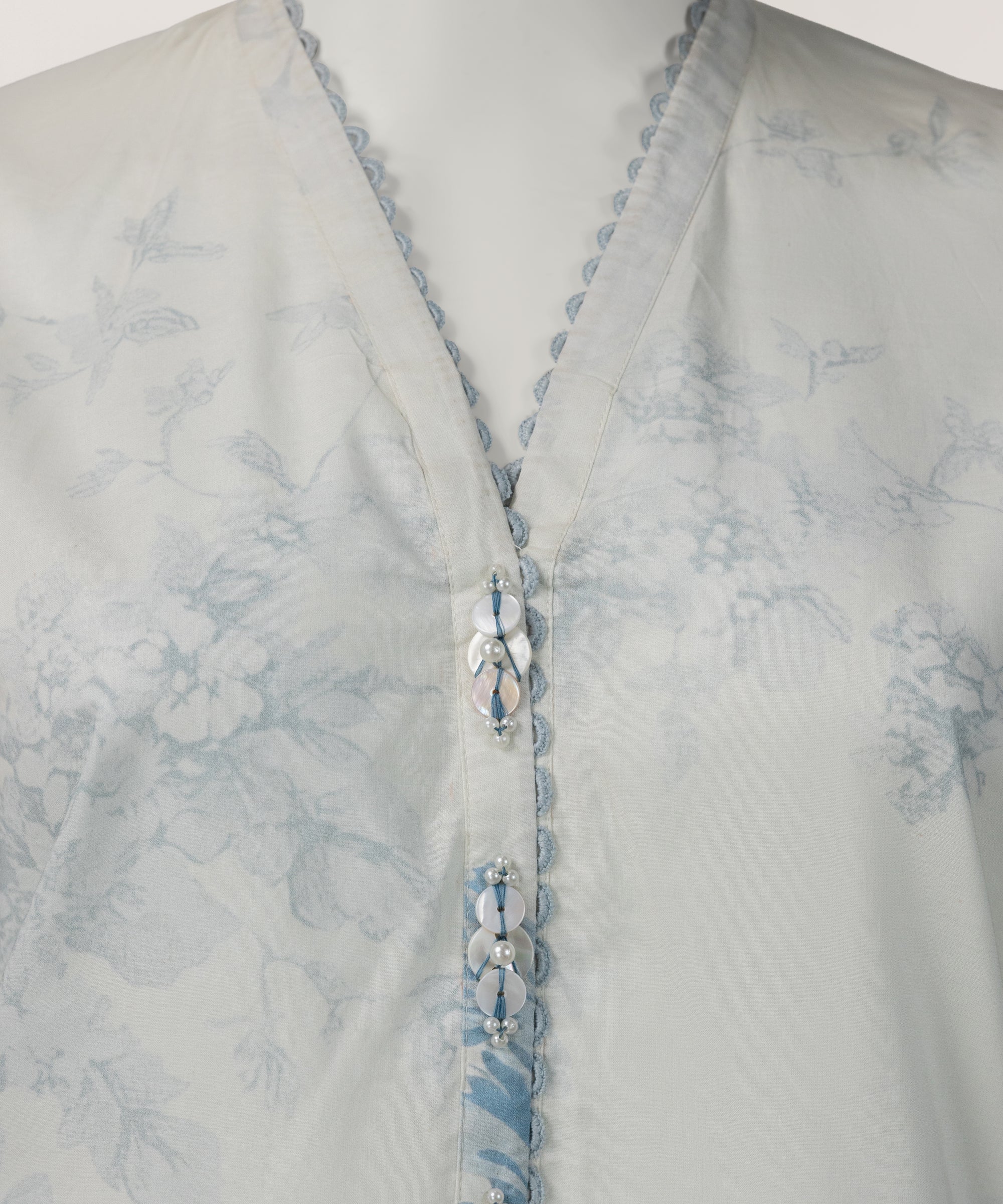 Off White Lawn Digital Printed Co-Ord Set