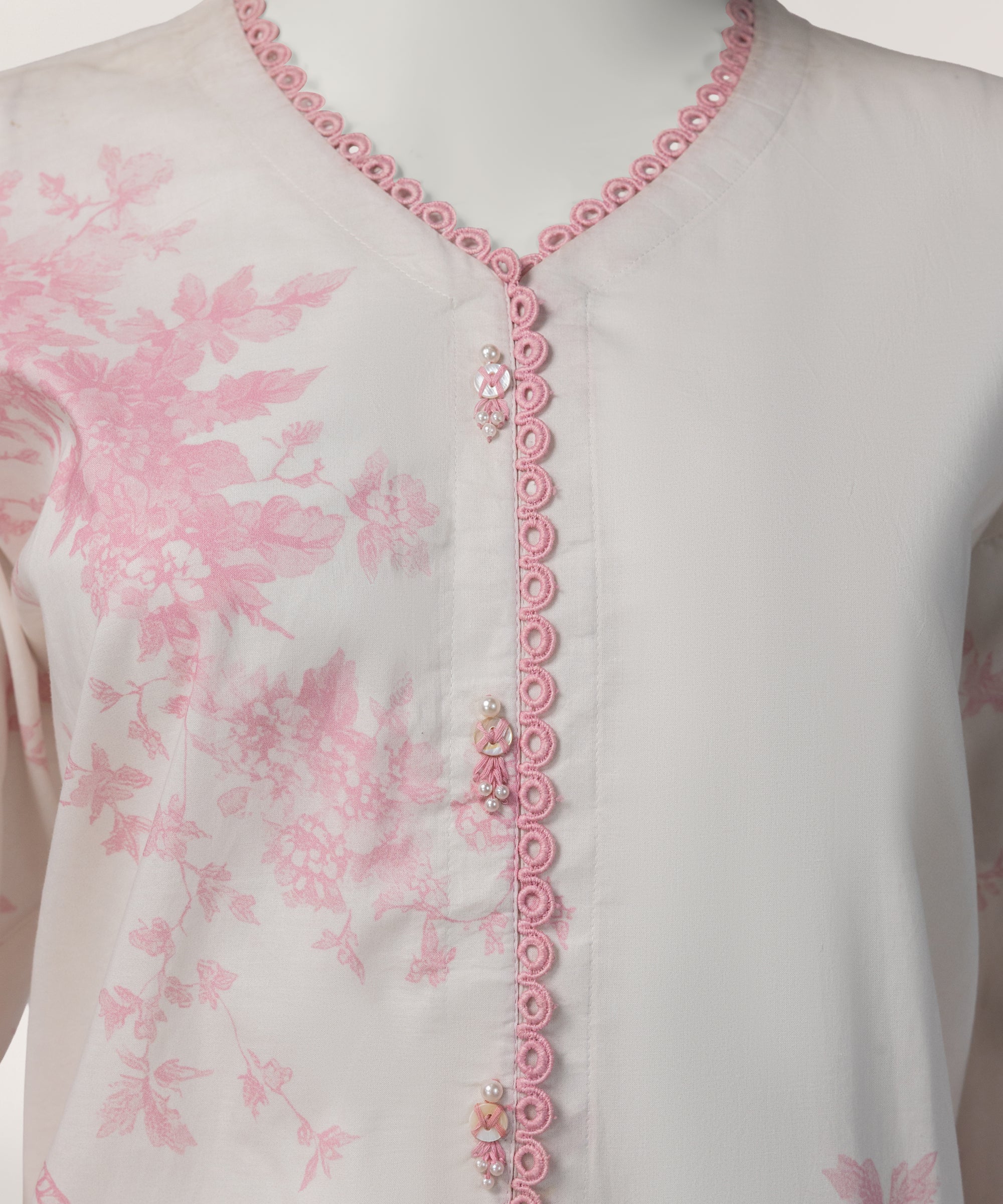 Light Pink Lawn Digital Printed Co-Ord Set
