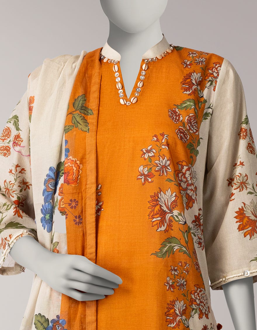 MULTICOLOR LAWN PRINTED UNSTITCHED 3PC