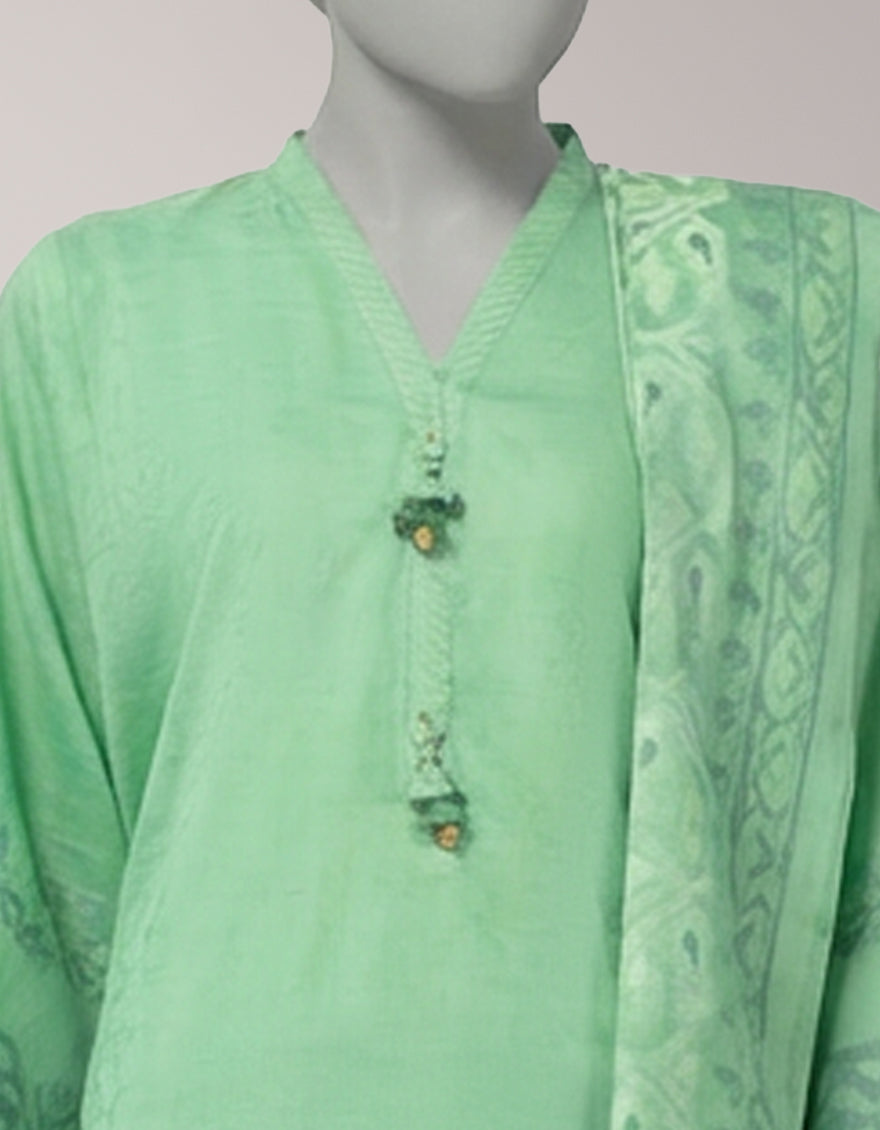 GREEN LAWN SHIMMER UNSTITCHED 3PC