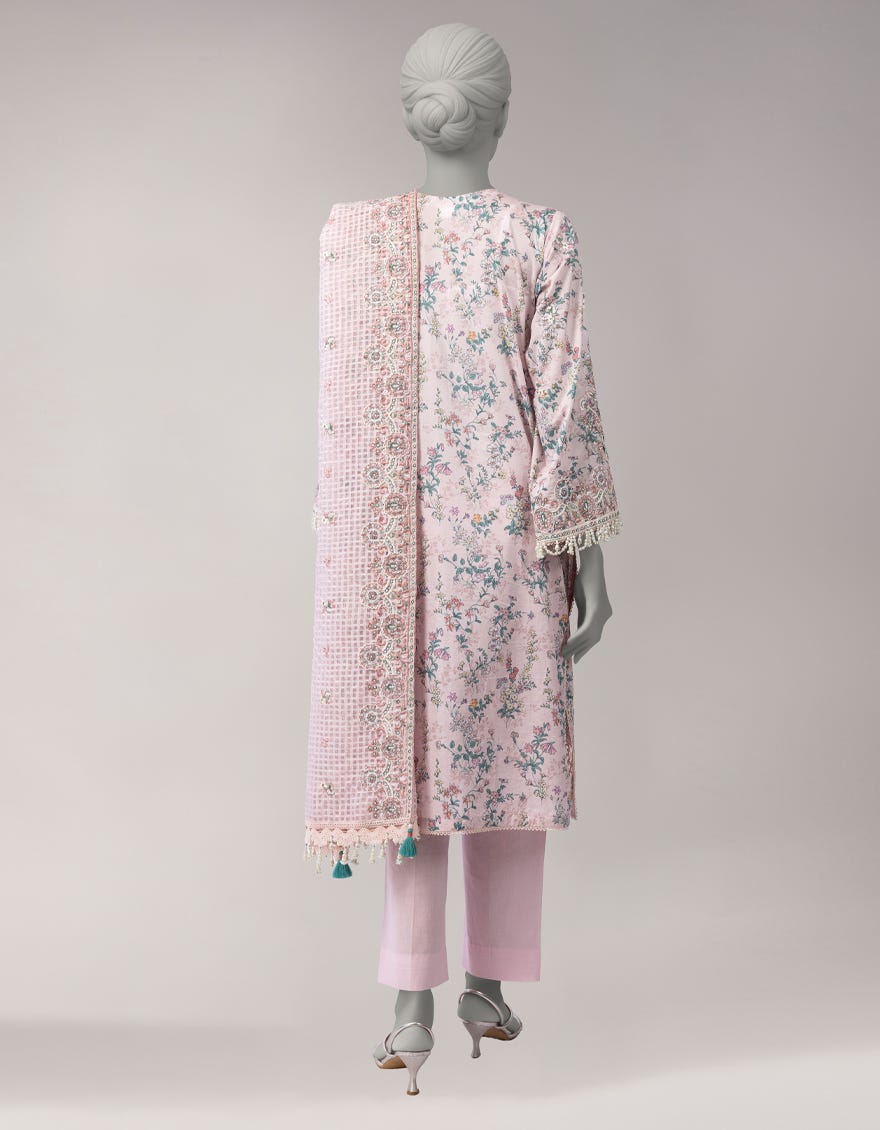 MULTICOLOR DORIA EMBROIDERED UNSTITCHED 3PC