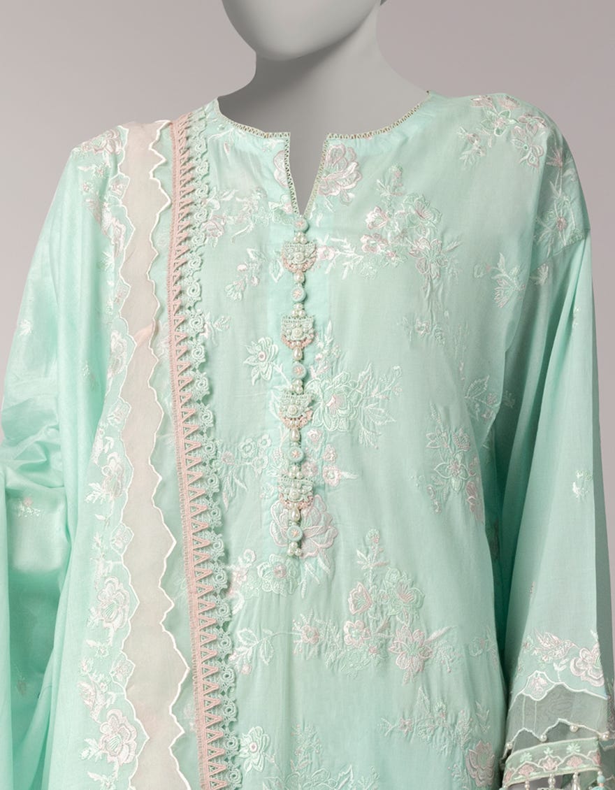 GREEN LAWN EMBROIDERED UNSTITCHED 3PC