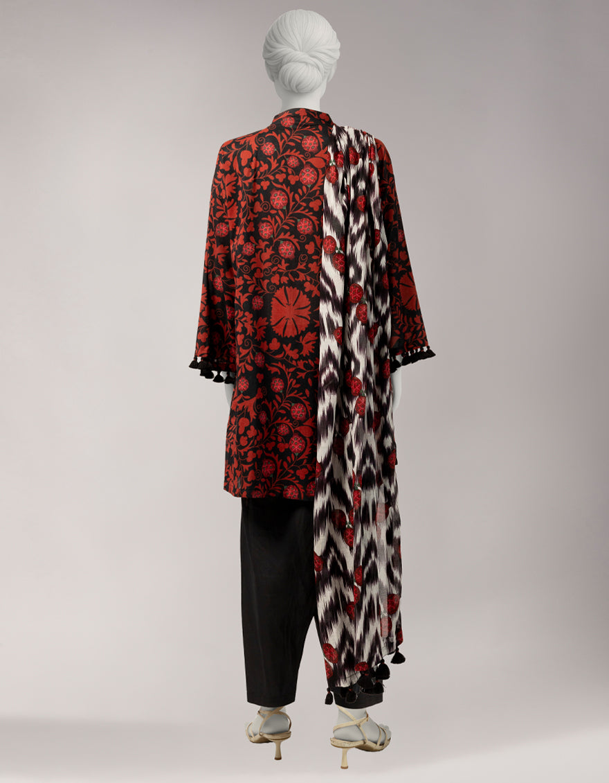 MULTICOLOR LAWN PRINTED UNSTITCHED 3PC