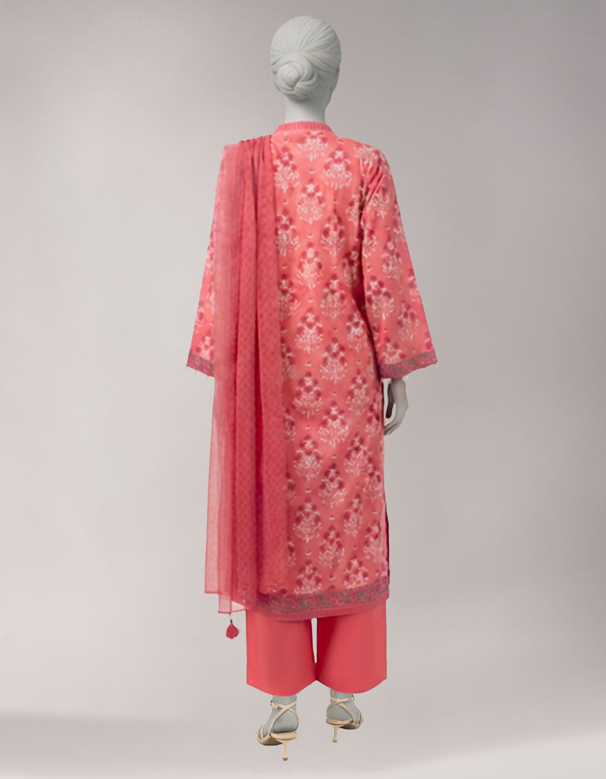 MULTICOLOR LAWN PRINTED UNSTITCHED 3PC