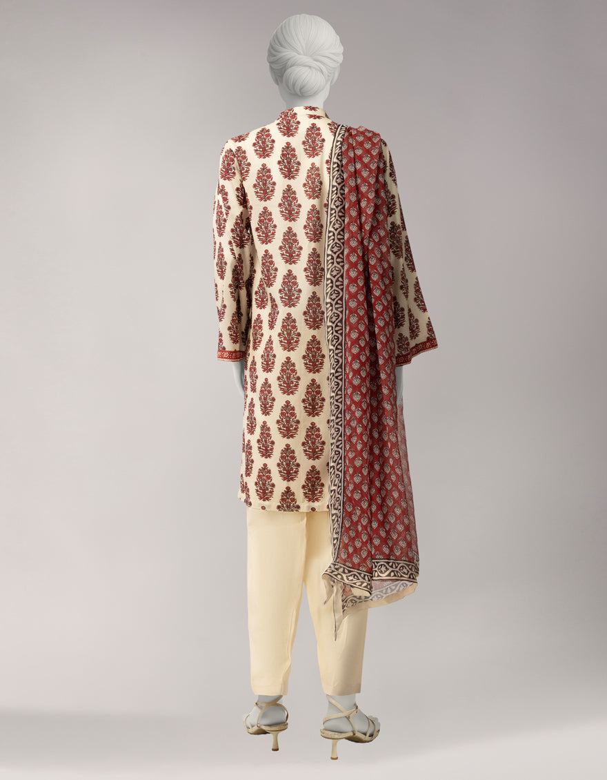 MULTICOLOR LAWN PRINTED UNSTITCHED 3PC