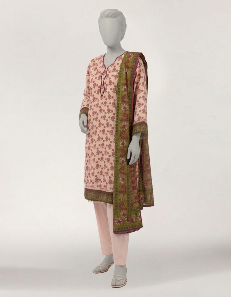 MULTICOLOR LAWN PRINTED UNSTITCHED 3PC