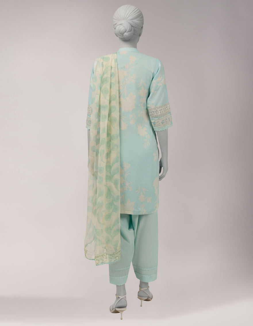 MULTICOLOR LAWN EMBROIDERED UNSTITCHED 3PC