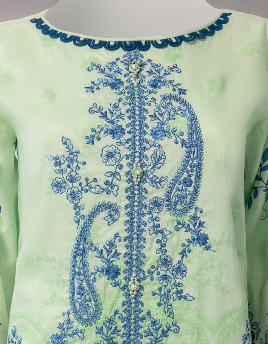 MULTICOLOR LAWN EMBROIDERED UNSTITCHED 3PC