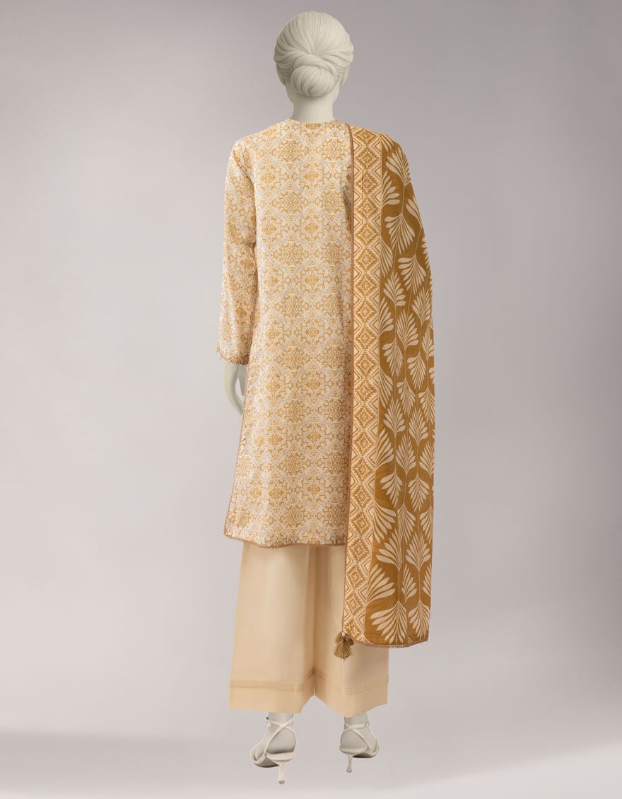 MULTICOLOR LAWN EMBROIDERED UNSTITCHED 3PC
