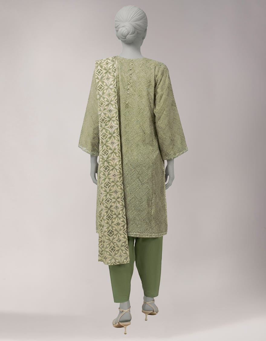 MULTICOLOR LAWN EMBROIDERED UNSTITCHED 3PC