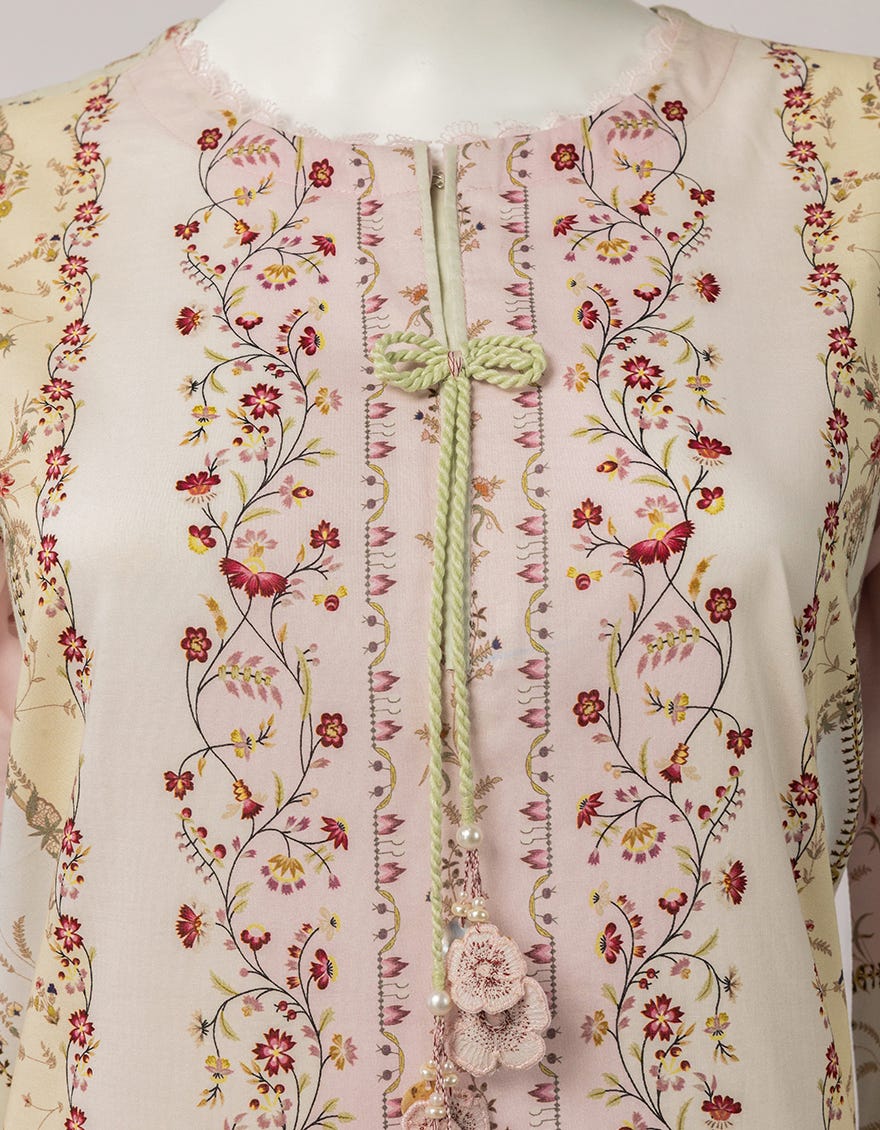 MULTICOLOR LAWN EMBROIDERED UNSTITCHED 3PC