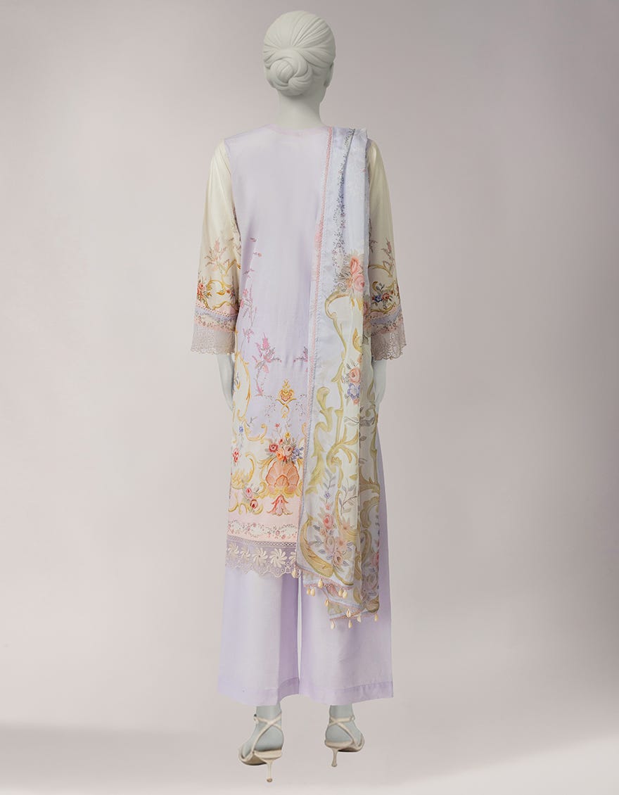 MULTICOLOR LAWN EMBROIDERED UNSTITCHED 3PC