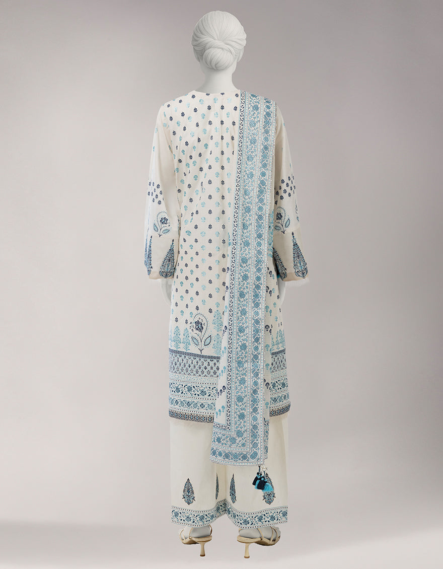 GREEN LAWN EMBROIDERED UNSTITCHED 3PC