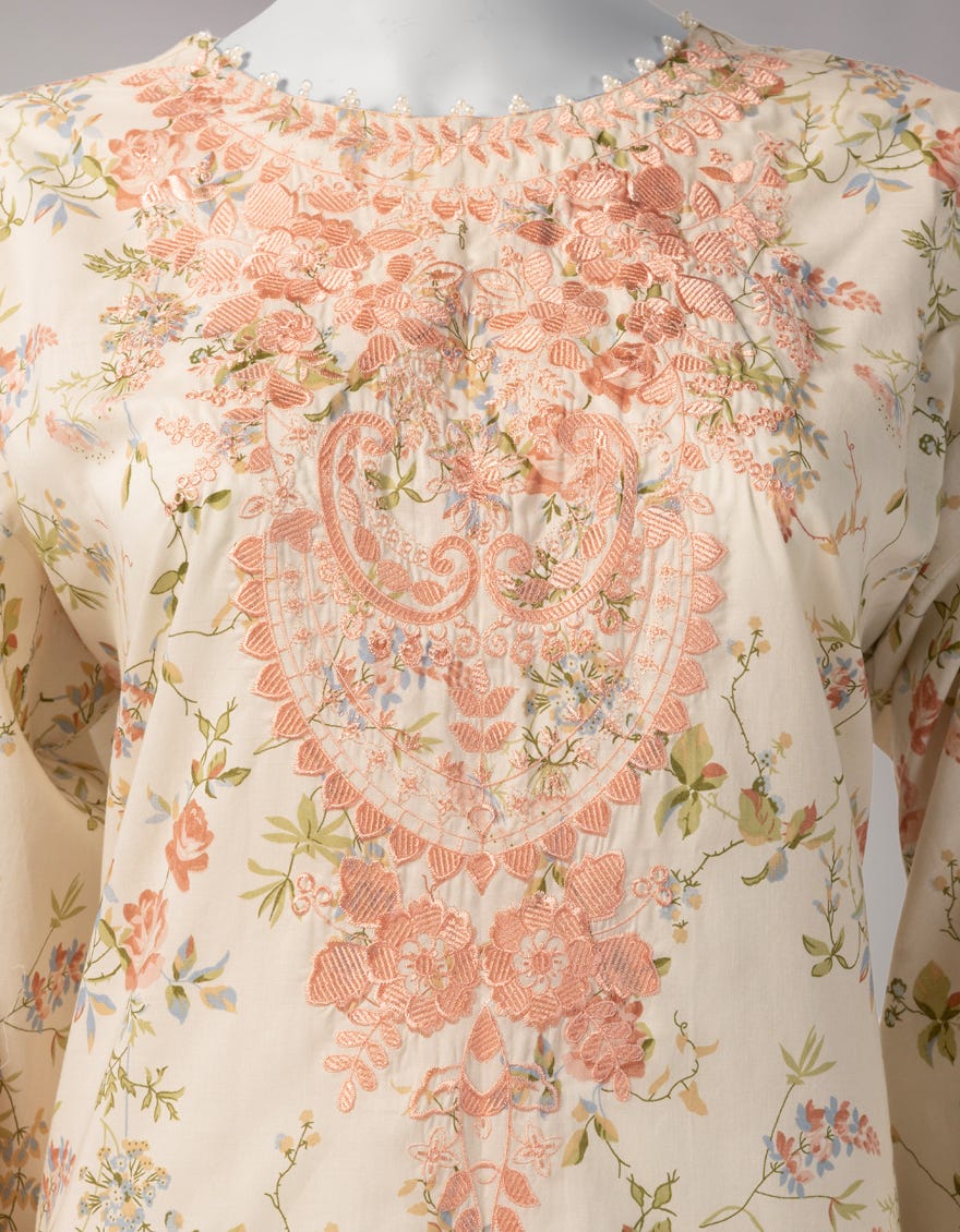 MULTICOLOR LAWN EMBROIDERED UNSTITCHED 3PC