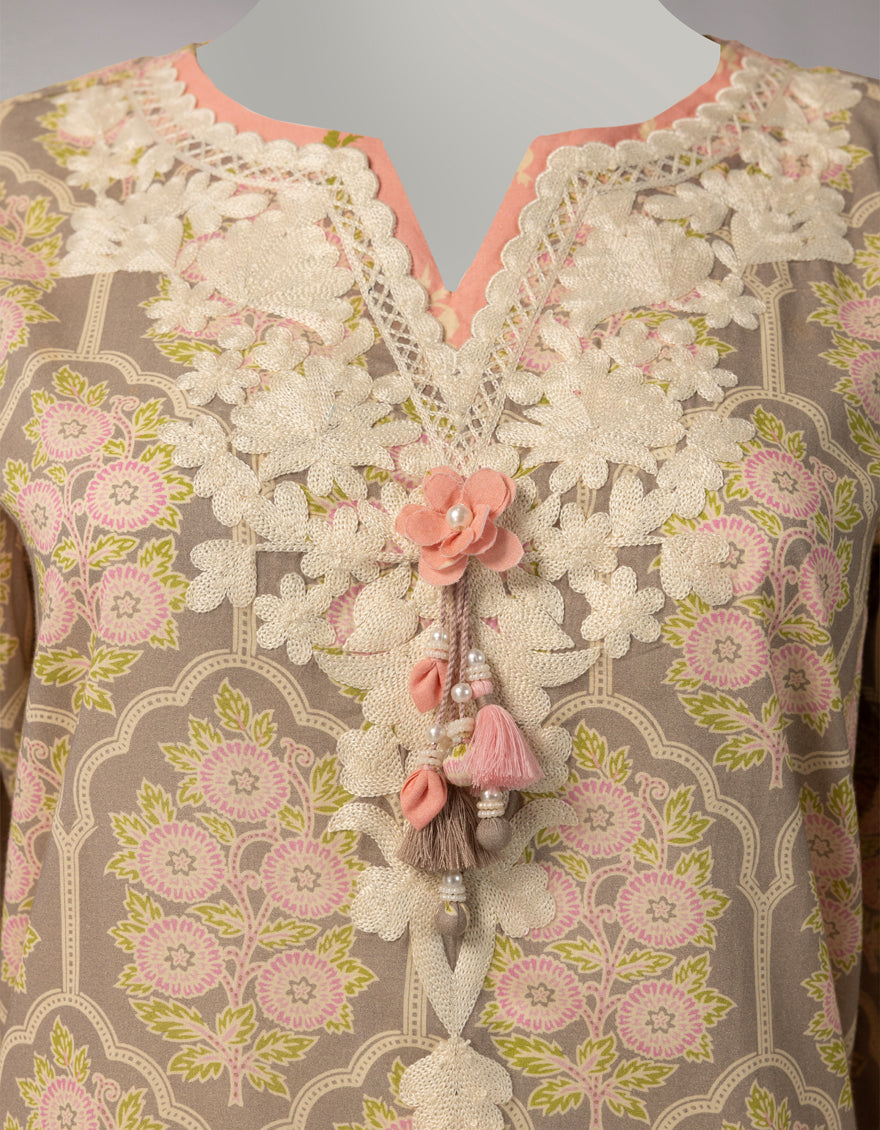 MULTICOLOR LAWN EMBROIDERED UNSTITCHED 3PC