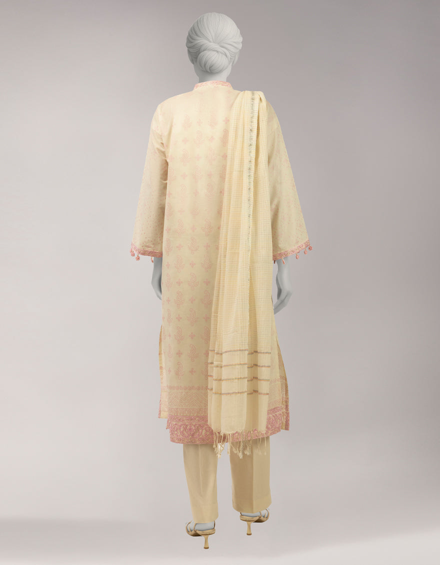 MULTICOLOR LAWN EMBROIDERED UNSTITCHED 3PC