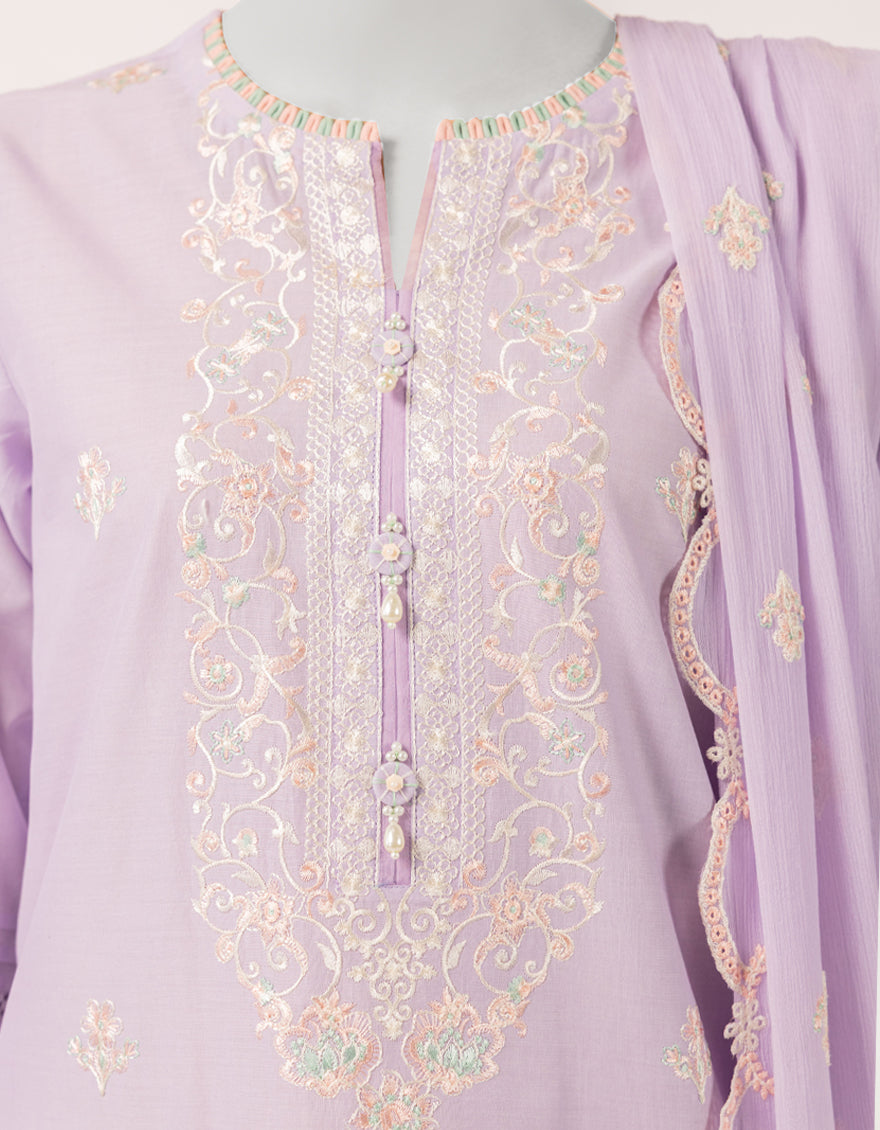 PURPLE LAWN EMBROIDERED UNSTITCHED 3PC