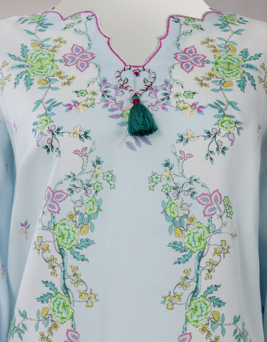 MULTICOLOR VISCOSE DIGITAL PRINTED UNSTITCHED 3PC