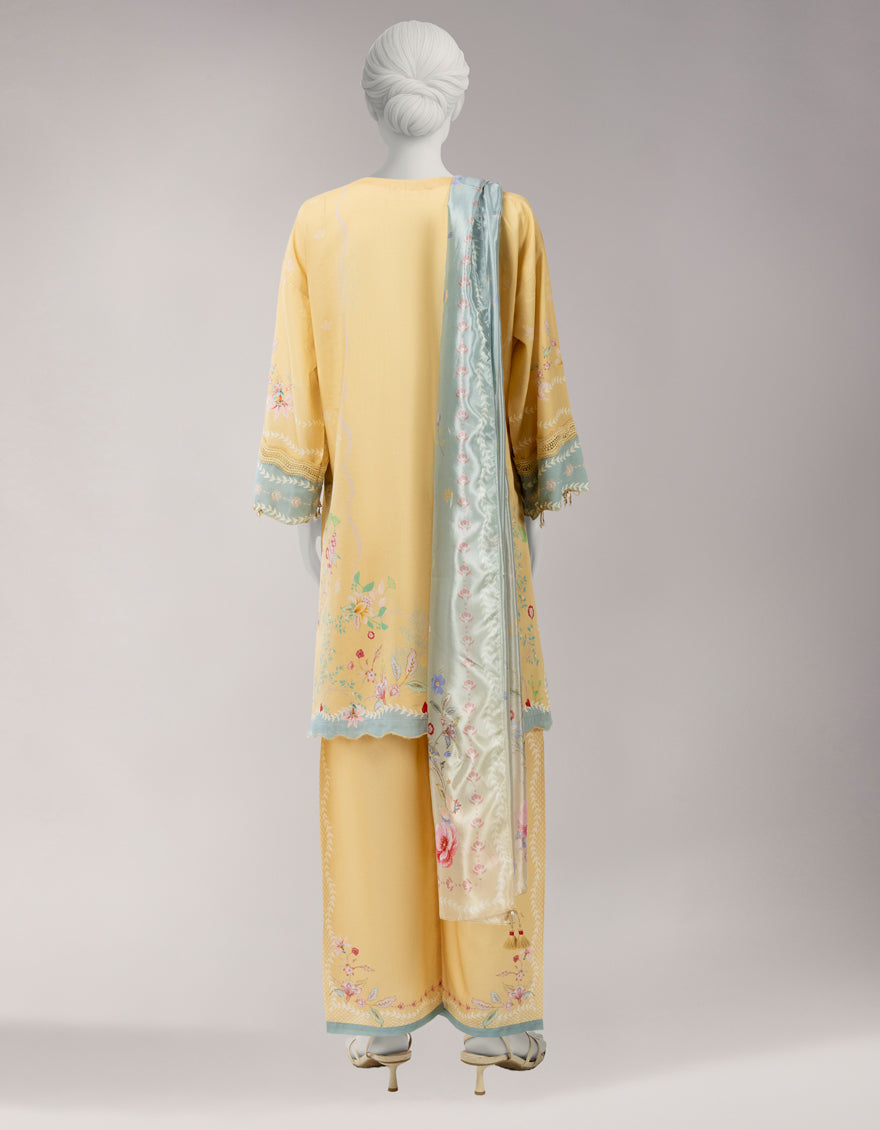 MULTICOLOR VISCOSE DIGITAL PRINTED UNSTITCHED 3PC