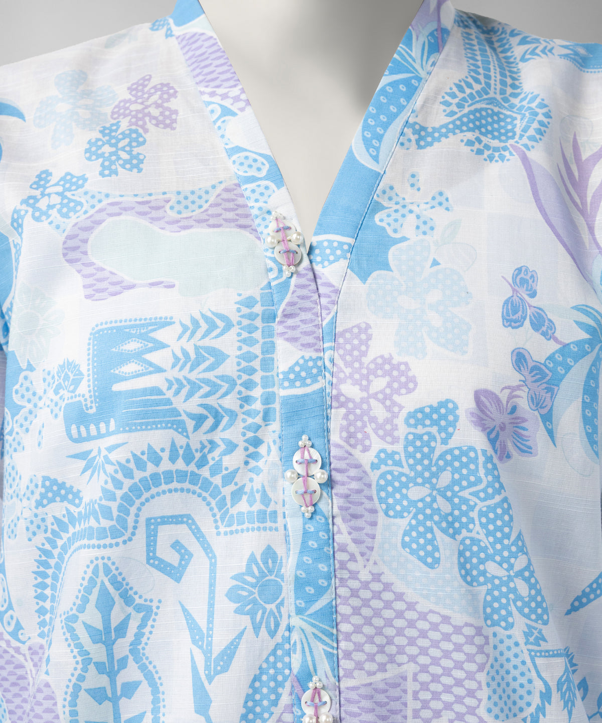 Multicolor Printed Slub Lawn Unstitched 3Pc