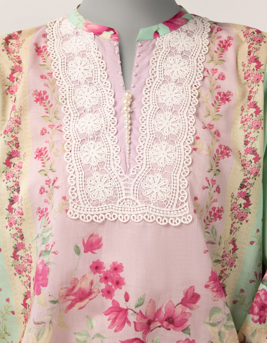 GREEN LAWN EMBROIDERED STITCHED 3PC