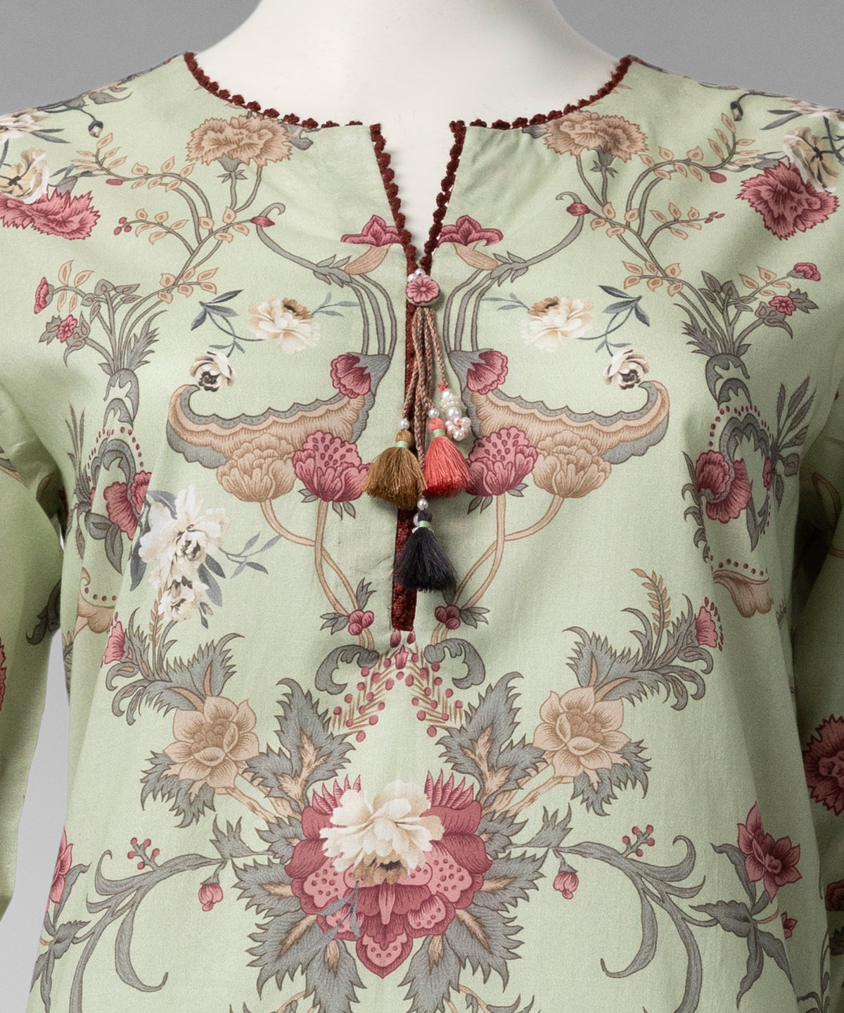 Light Green Embroidered Liminal Unstitched 3Pc