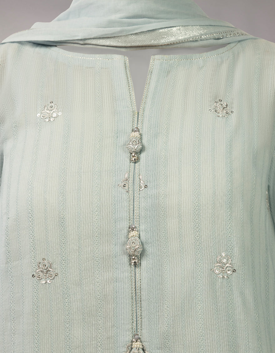 BLUE LAWN EMBROIDERED UNSTITCHED 3PC