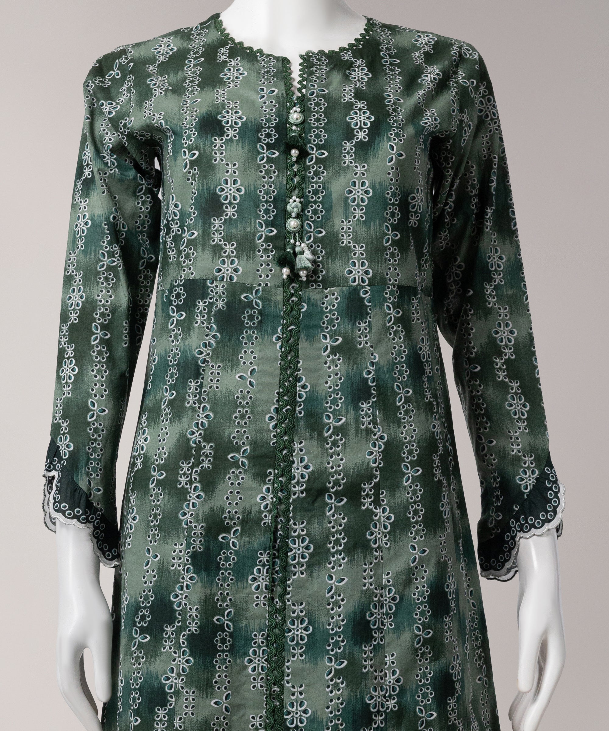 Green Lawn Printed Unstitched 3Pc