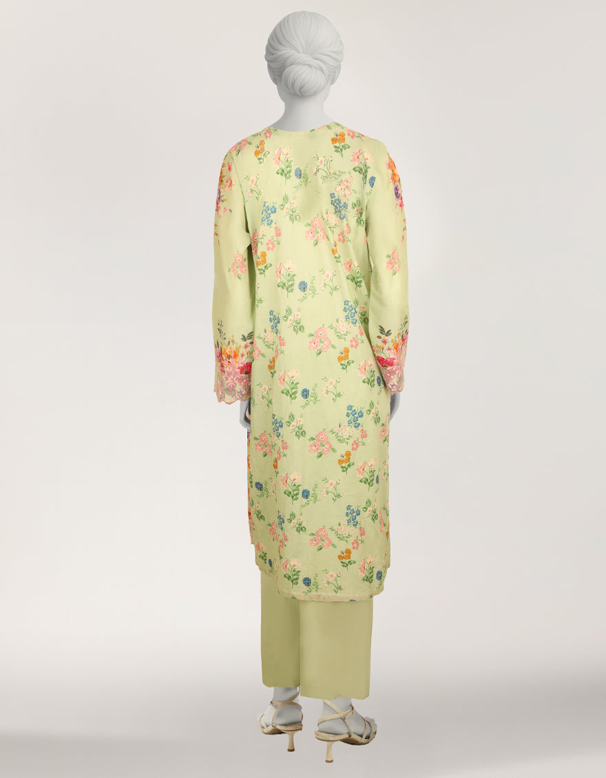 GREEN LAWN EMBROIDERED STITCHED 3PC