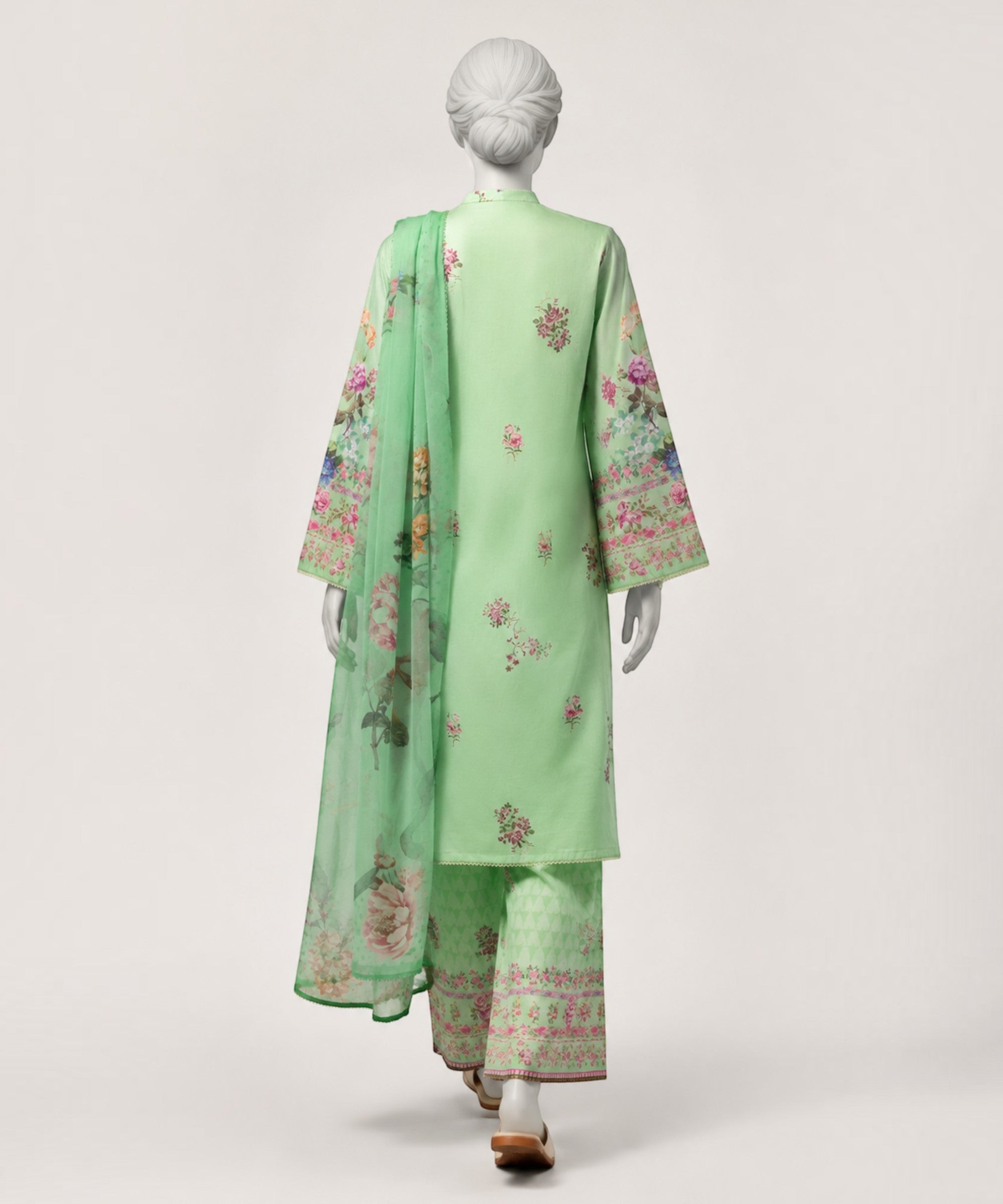 Green Lawn Digital Printed Stitched 3Pc