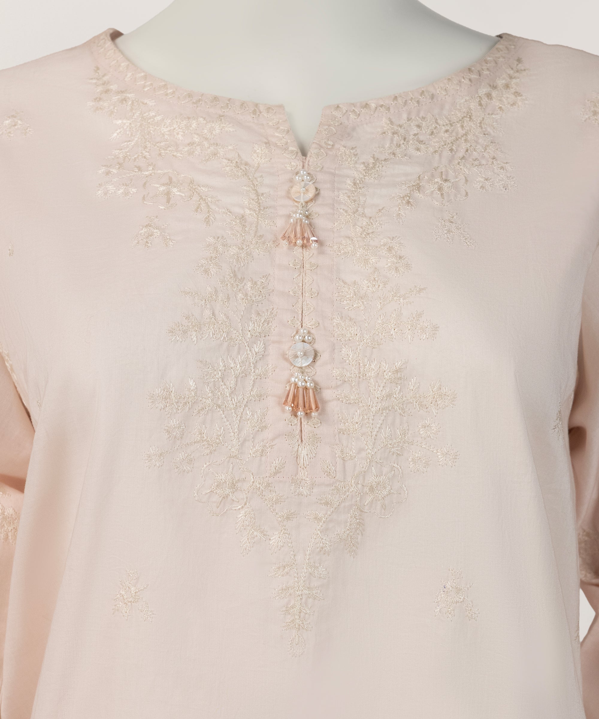 Pink Lawn Embroidered Stitched 3Pc