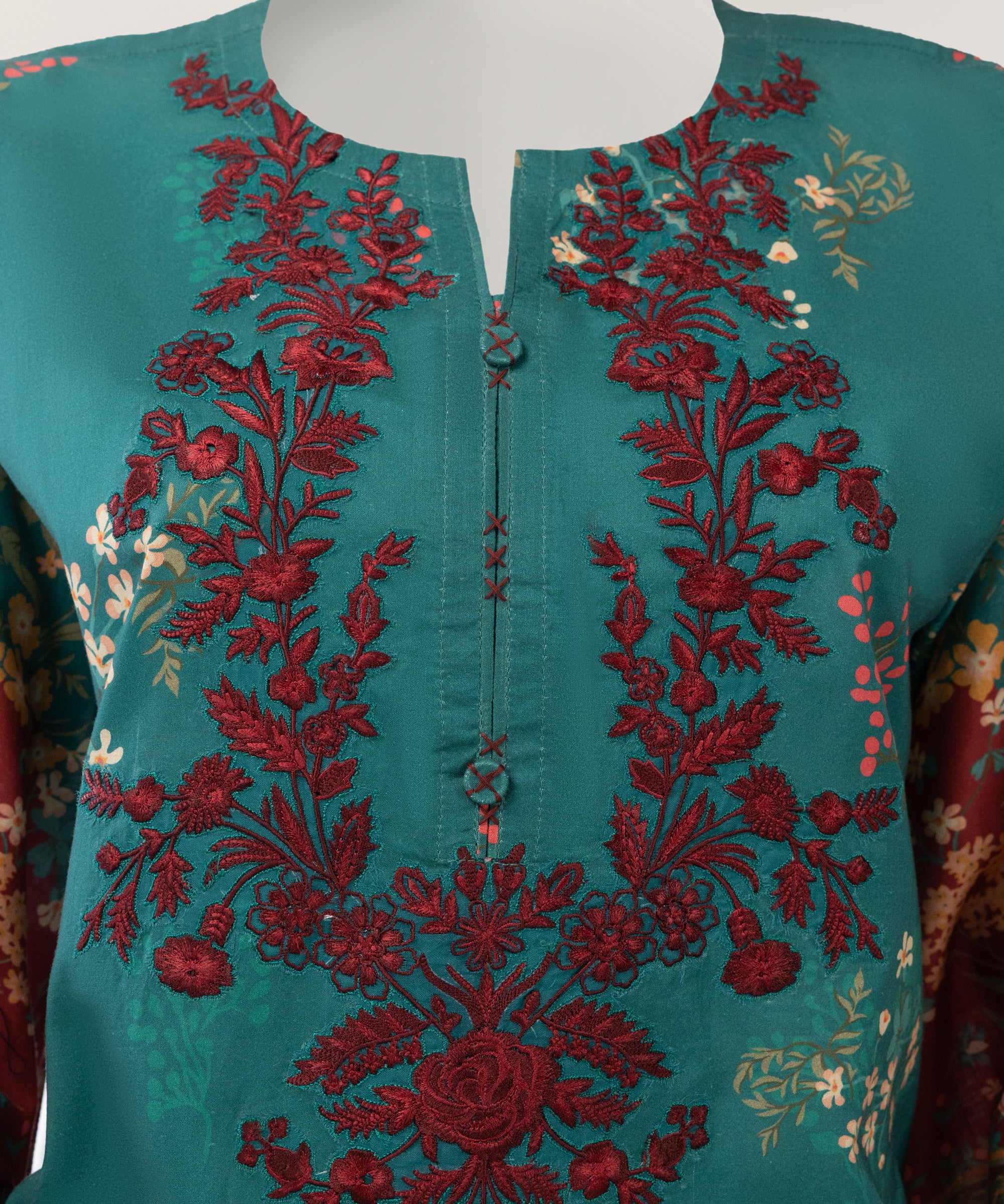 GREEN LAWN EMBROIDERED STITCHED 3PC